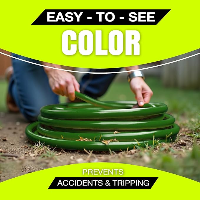 200ft Outdoor/Indoor Extension Cord 14/3 Gauge Heavy Duty 3 Prong SJTW, Waterproof, Flexible Cold-Resistant Long Power Cord,7A 125V 875W, Green by LifeSupplyUSA