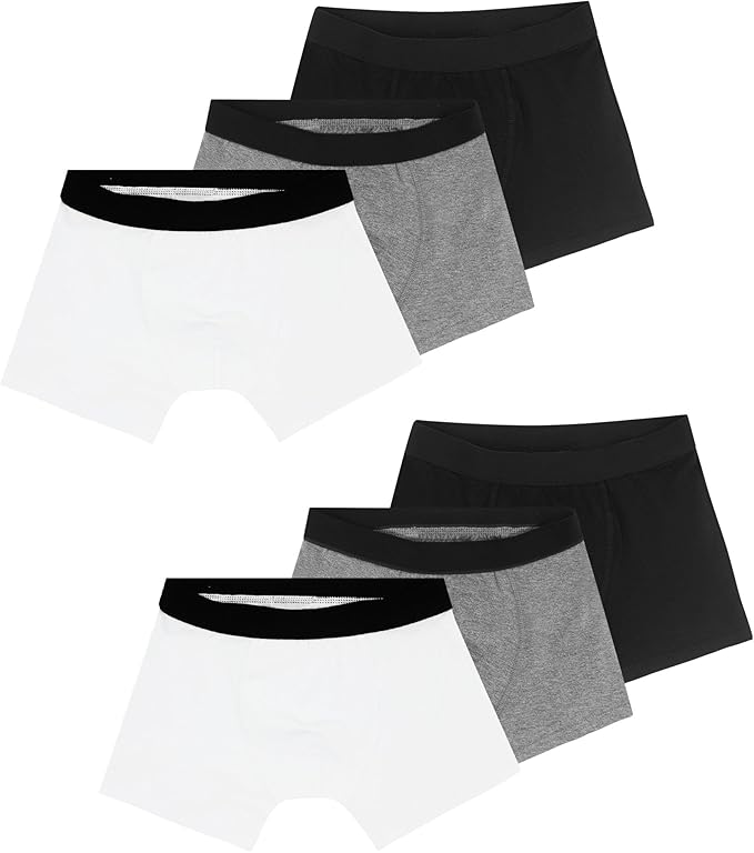 Boys Underwear Printed Boxer Briefs,Moisture Wicking Breathable,Assorted 10-Pack 1604