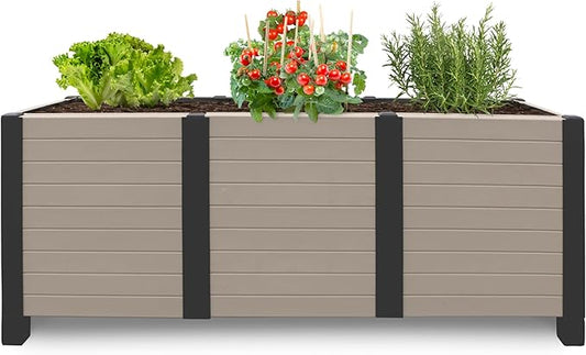 Tierra Verde 17"x48" Garden Trough – Raised Planter for Easy Backyard Gardening