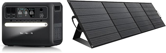 2400W Portable Power Station, 2160Wh LFP Battery Backup 6 2600W AC Outlets (4800W Power Lifting), 20-Year Lifespan, Solar Generator for Camping, Off-grid (2400W+400W Solar Panel)