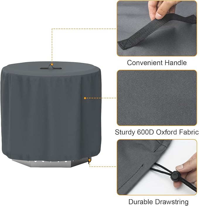 Fire Pit Lid with Cover for Solo Stove Bonfire 2.0 Fire Pit,Stainless Steel Firt Pit Lid with Fire Pit Cover for Solo Stove Bonfire 19.7" Fire Pit,Portable Outdoor Fireplace and Camping Accessories