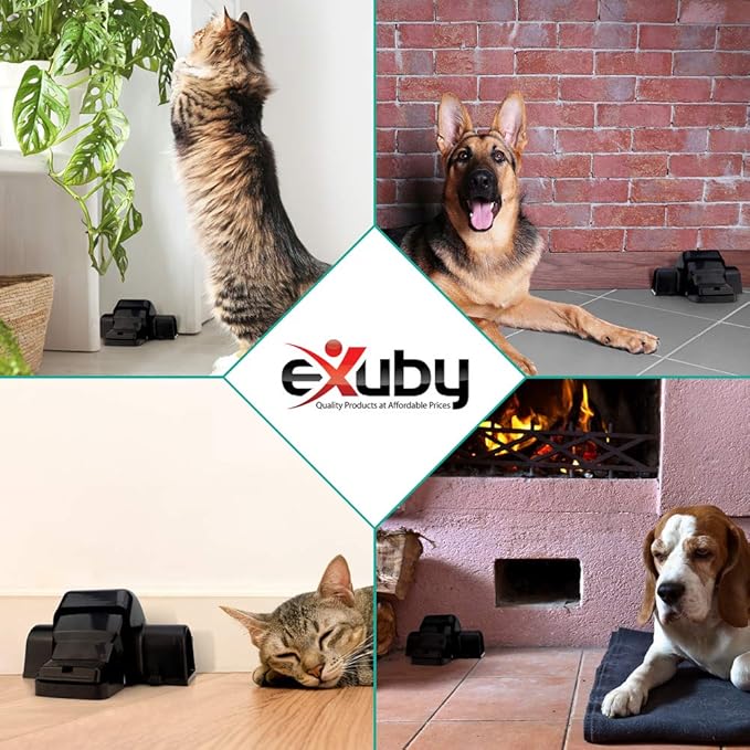 eXuby Pet-Safe & Child-Safe Rat Traps w/Tunnel Design – Dual Entry for Better Capture Rate - No Harmful Poison - Prevents Accidental Triggering - Avoid Finger Snapping - Setup in Seconds. (4 Pack)