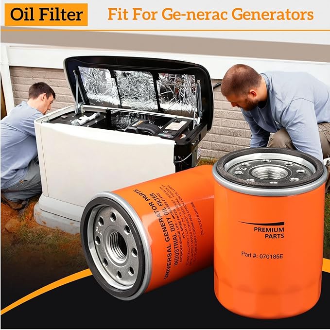 Arpisziv 070185ES Oil Filter Replaces Ge-nerac Engines 8-24kw Guardian Portable Outdoor Generator 760cc 990cc (4 Pack)