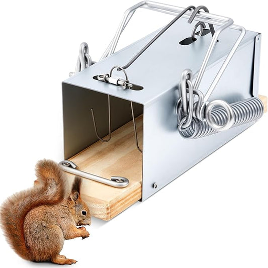 Qualirey 1 Pcs Tube Trap Squirrel Trap Outdoor Safe and Effective Pest Control Squirrel Killer for Commercial and Residential for Backyards, Patios, and Gardens