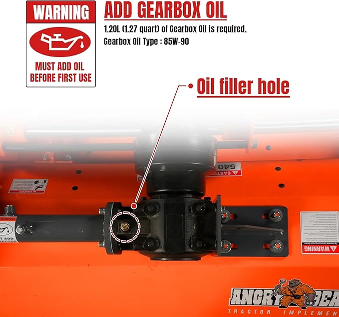 68'' Working Width 3 Point PTO Flail Mower with 8inch Left/Right Hydraulic Side Shift,for 30-60hp CAT 1 Tractor, NAM68H