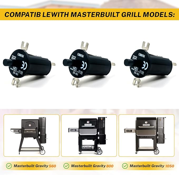 3 pcs Hopper Lid/Door Switch Kit Masterbuilt Electric Replacement Smoker Parts For Masterbuilt Gravity Series 560/800/1050xl Digital Charcoal Grill + Smoker