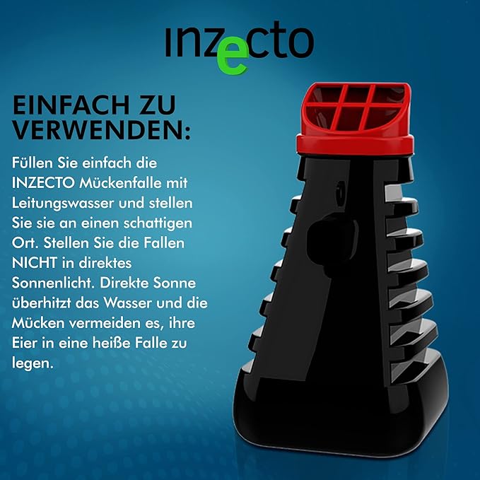Mosquito Control Trap — Device to Effectively Kill Mosquitoes & Their Larvae — Outdoor Mosquito Eradicator That is Effective Long-Term — Activates with Tap Water — 2 Traps