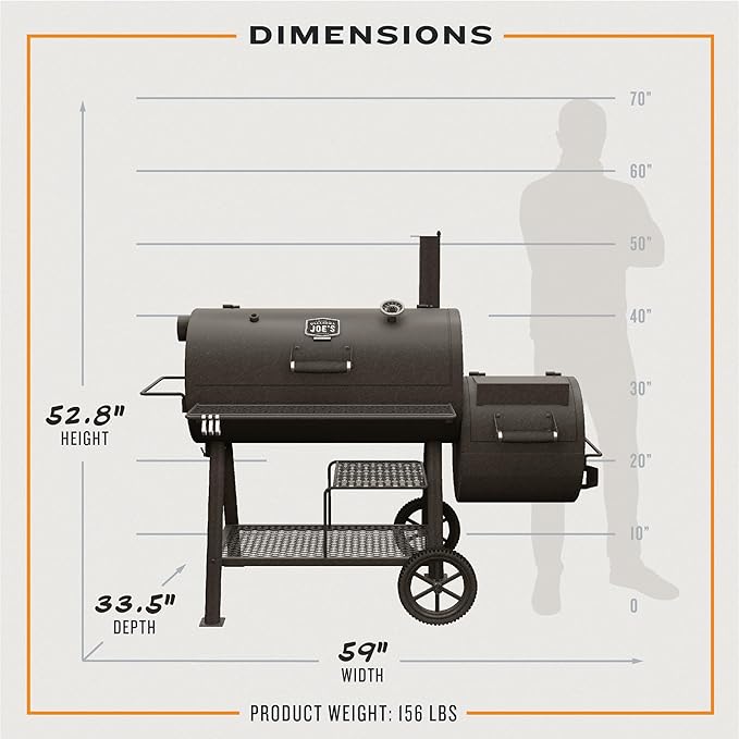 Oklahoma Joe's Highland Offset Reverse Flow Smoker and Grill - 24203003
