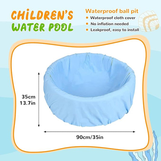 Foam Ball Pit, 35 inch x 12 Inch Outdoor Swimming Pool for Kids, Indoor Playground Ball Pool, Ideal Gift for Children - Ball Not Included...