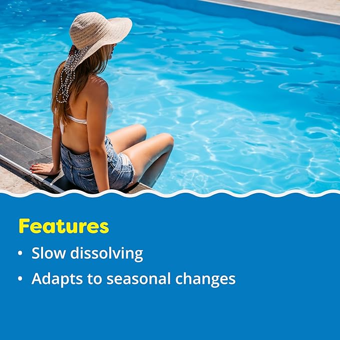 In The Swim Chlorine and Shock Bundle for Sanitizing Swimming Pools – Includes 10 Pound Bucket of 4-Inch Chlorine Sticks and 6 x 1 Pound Bags of 68% Cal-Hypo Pool Shock