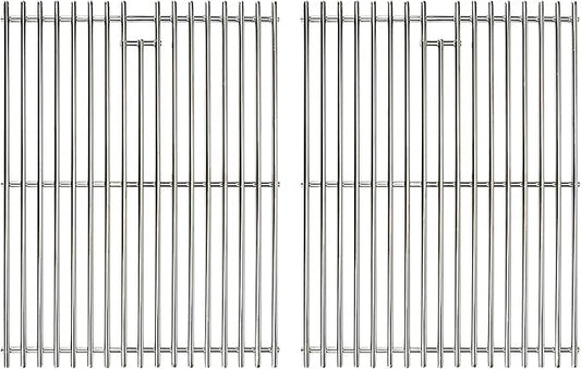 Grill Grates for Nexgrill 4 Burner 720-0830H 720-0830D 720-0670A 720-0783C 720-0783E 720-0958A, 17" Stainless Replacement Parts for 5 Burner 720-0888N Charbroil 463241113 463446015, Kenmore Gas Grill