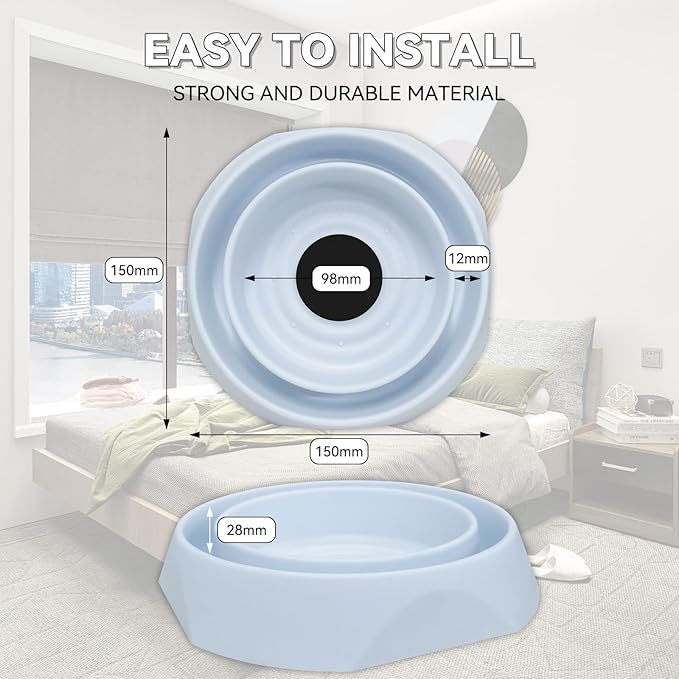 Bed Bug Interceptors Traps | Insect Trap, Monitor, and Detector for Bed Legs with Anti Skid Pads Included (White - 8 Pcs)