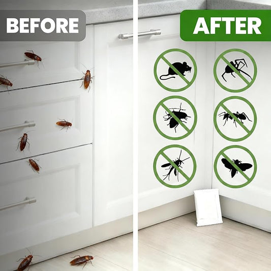 Eco Defense Pest Control Pouches - All Natural - Repels Rodents, Silverfish, Spiders, Roaches, Ants, Squirrels, & Other Pests