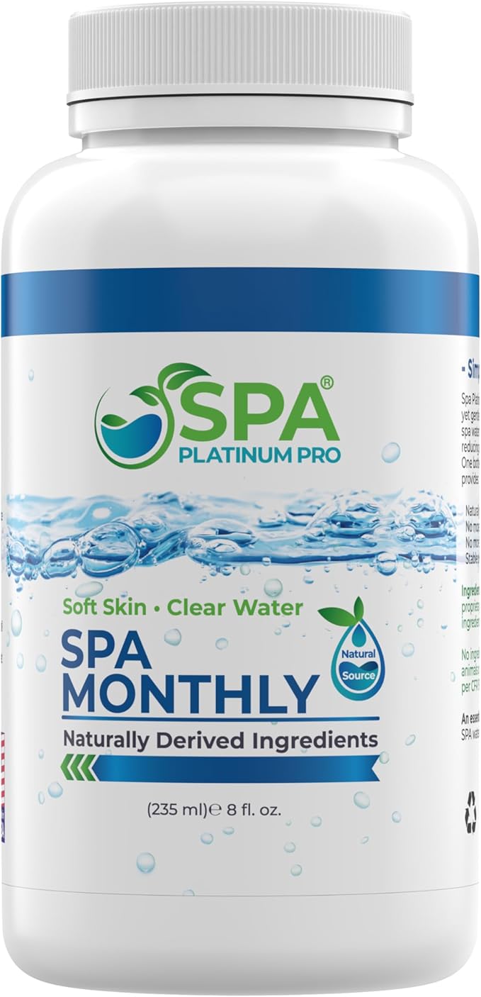 Spa Platinum Pro Start Up Advanced Kit I Spa Monthly Spa Conditioner I Pipe Cleanser I Adanced All Purpose Hose Water Filter