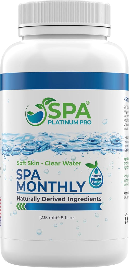 Spa Platinum Pro Start Up Advanced Kit I Spa Monthly Spa Conditioner I Pipe Cleanser I Adanced All Purpose Hose Water Filter