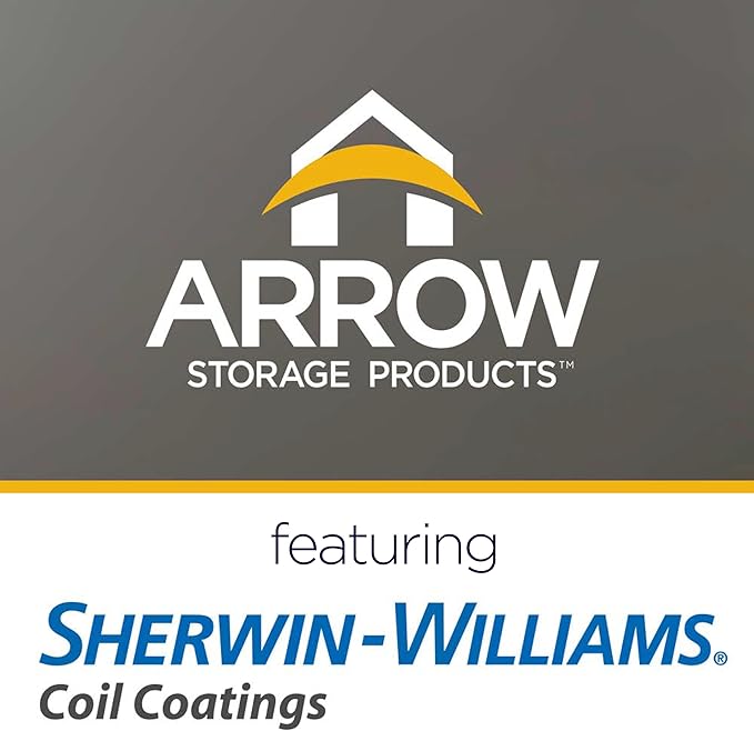 Arrow Carports Galvanized Steel Carport, Compact Car Metal Carport Kit, 10' x 15' x 7', Charcoal
