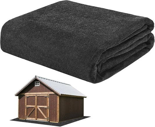 Outdoor Storage Shed Mat, 9.2 x 5 FT Garage Floor Mats with Reusable, Washable, Non Slip, Durable for Protects Garage Floors/Driveways/Entrance Doors/Deck [Gray]
