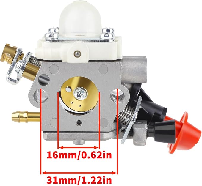FS56RC C1M-S207A Carburetor for Stihl FS 56 RC 56RC FS56R FS40 FS50 FS56 FS70 FS70R FS70RC FS 75 RC MS56 KM56 KM56RC Trimmer Brushcutter Replace 4144-120-0603 4144-120-0600 gray