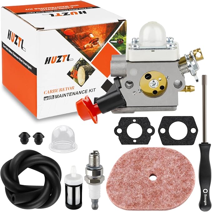 FS56RC C1M-S207A Carburetor for Stihl FS 56 RC 56RC FS56R FS40 FS50 FS56 FS70 FS70R FS70RC FS 75 RC MS56 KM56 KM56RC Trimmer Brushcutter Replace 4144-120-0603 4144-120-0600 gray