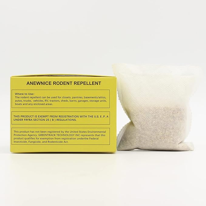 Rodent Repellent, Squirrel Repellent, Chipmunk Repellent Outdoor/Indoor - 9 Pouches