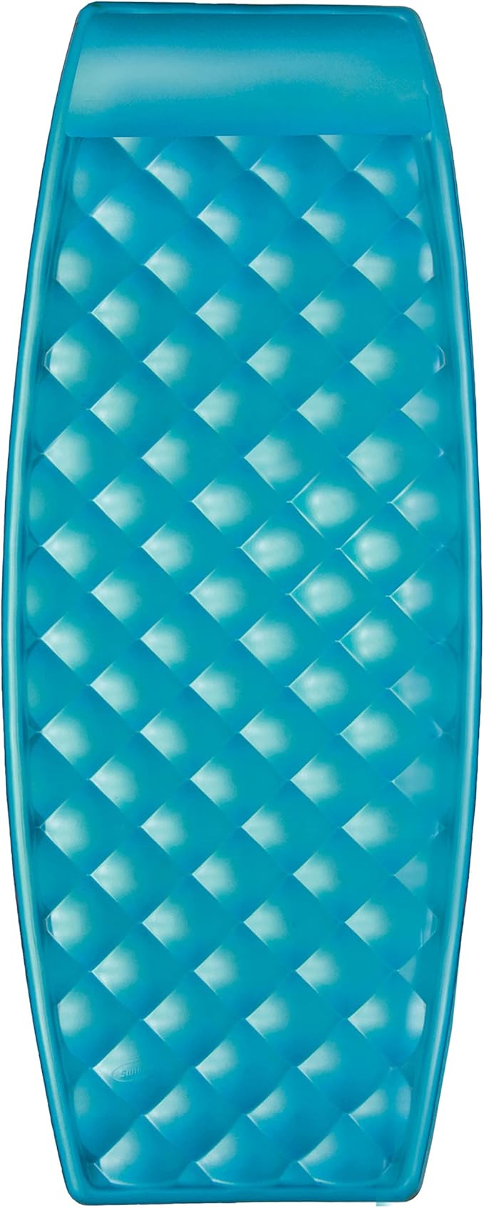 SwimWays Aquaria Luxury Solana Lounge Float Lounger Recliner Chair with Cell Foam for Adult and Kid Beach, Lake, or Swimming Pool Water Lounging, Aqua