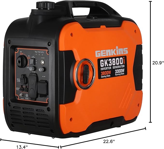 3800 Watt Portable Inverter Generator Ultra Quiet RV Ready Emergency Home Back up Recreation etc Gas Powered EPA Compliant Ship to Puerto Rico