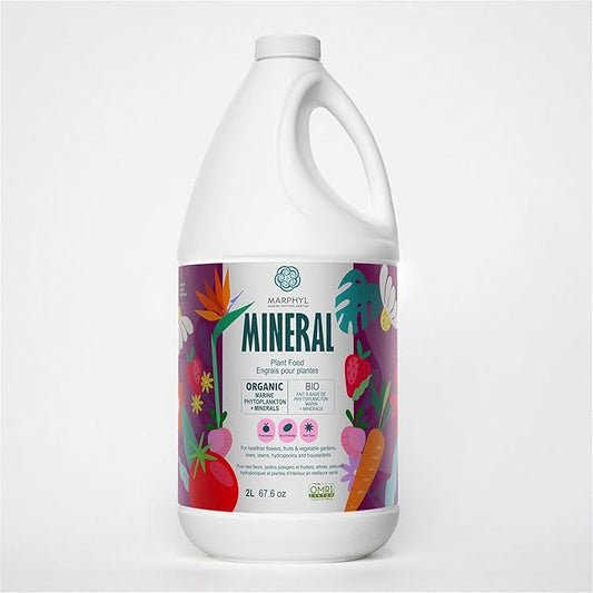 MARPHYL Organic Minerals Liquid Fertilizer – Essential Trace Mineral Blend for Healthy Plant Growth, Improves Nutrient Uptake for Garden Flowers, Vegetables, Succulents & Hydroponics