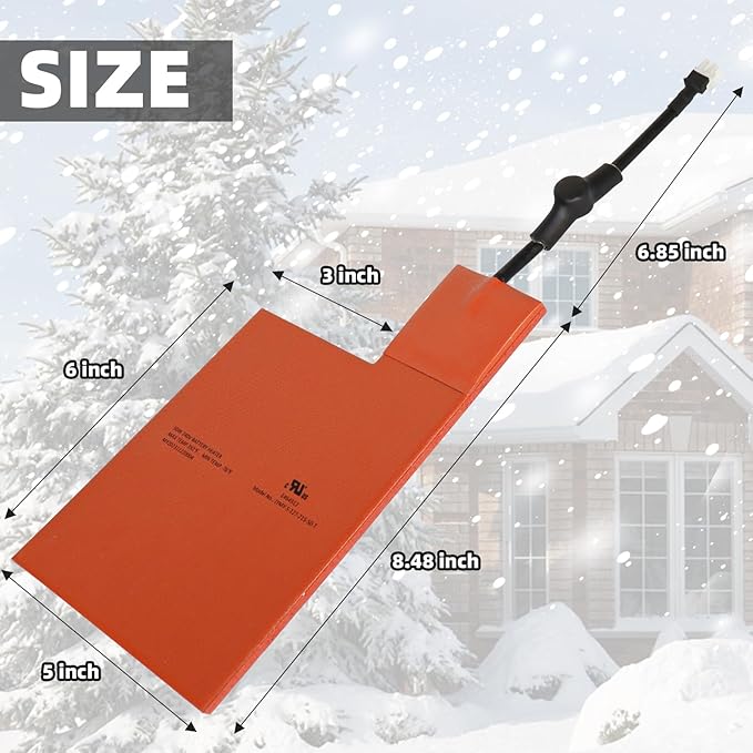 Battery Heater Pad for Generac 7101,Battery Warmer Pad Outdoor Cold Weather Kit for Generac 9KW-22KW 2008+ Air Cooled Standby Generator