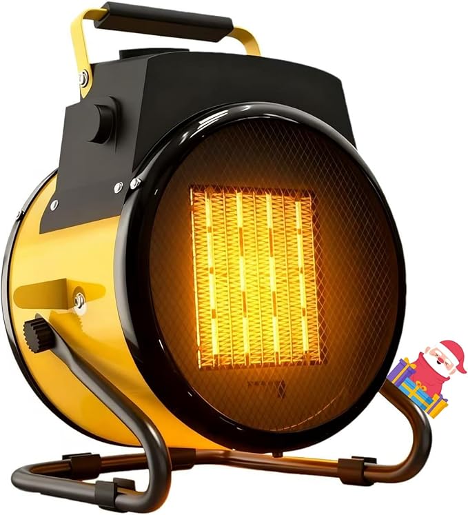 Outdoor Heater for Patio, Portable Heaters for Outdoor Use, Fast Heat PTC Ceramic Portable Heaters, Overheat, 3-Mode Electric Heater for Greenhouse, Outside, Garage, Deck & Patio