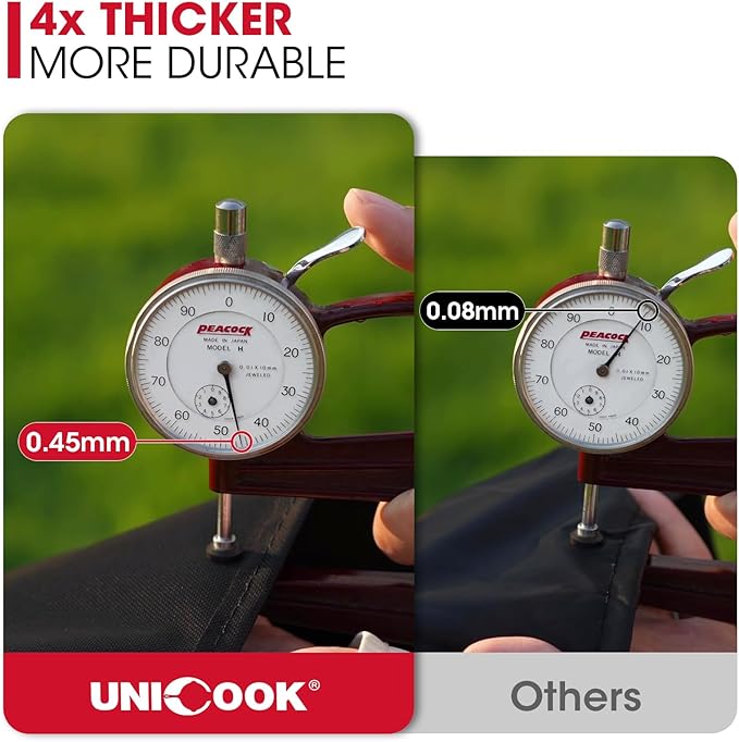Unicook Round Kettle Grill Cover Compatible with Weber 22 Inch Charcoal Grill, Heavy Duty Waterproof Fade Resistant Small Smoker Cover, All Weather Protection