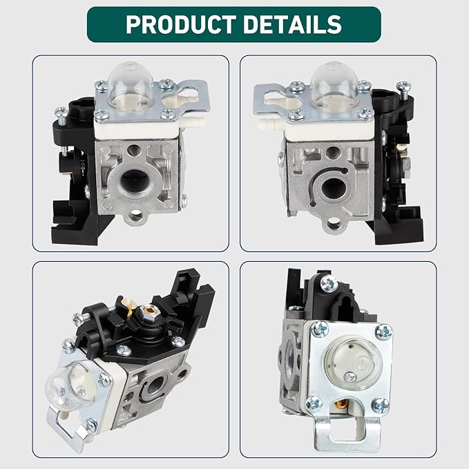 Carburetor for ECHO GT225 GT225i GT225L PAS225 PE225 PPF225 SHC225 SRM225 SRM225U Trimmer with Repower Maintenance Kit Spark Plug by HUZTL