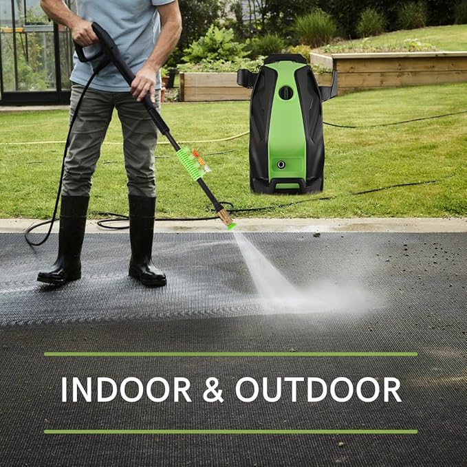 commowner 5000PSI Electric Pressure Washer with 33FT Hose 4.0GPM Power Washers Electric Powered Professional High Pressure Cleaner Machine, Foam Cannon, 4 Tips, powerwashers for Home Cars, Green