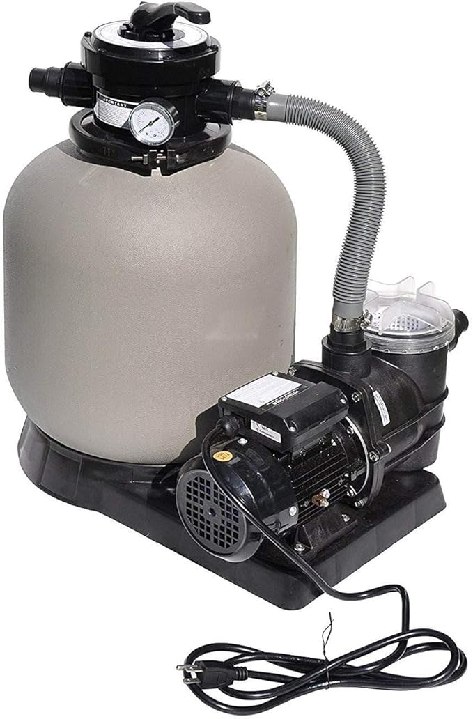Aquarian Steel-Frame Above-Ground Pool Kit w/Pump & Leaf Skimmer, Fuzion, 21'
