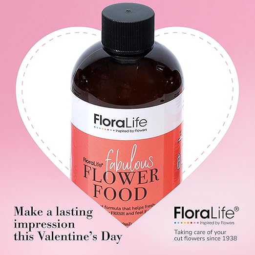 FloraLife Fresh-Cut Flower Food - Liquid Multi-Nutrient & Hydration Solution - 8oz