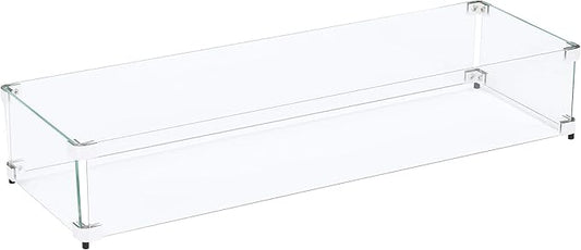 Celestial 35" x 11" x 6" Wind Guard, fits Celestial 30” x 6” Fire Pit Burner Pan