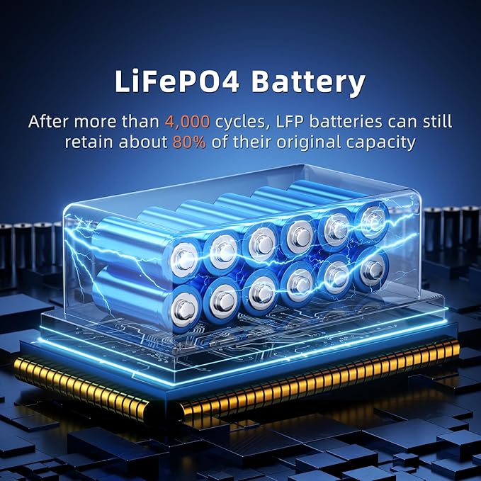 IEE 10.24kWh Portable Power Station SP5000 with 500W Solar Panel, 120/240V Solar Generator 5000W(Peak 9000W) AC Output, LFP Battery Generator for Home Use, Camping, Power Outages, RVs