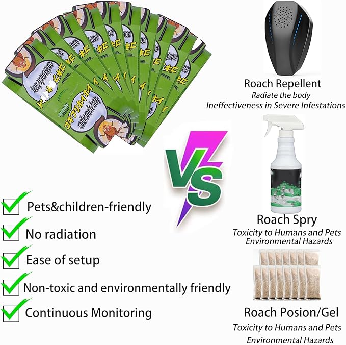Roach Traps Indoor,Cockroach Trap,Roach Motel,Roach Traps Indoor for Home -15 Pack
