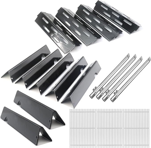 Flavorizer Bars,Heat Deflectors,Grill Burner and Grill Grid for Weber Genesis II E-410, S-410, LX E-440, S-440 (Porcelain Steel, 66030 * 7+ES/410 * 4+66790 * 4+66097 * 3)