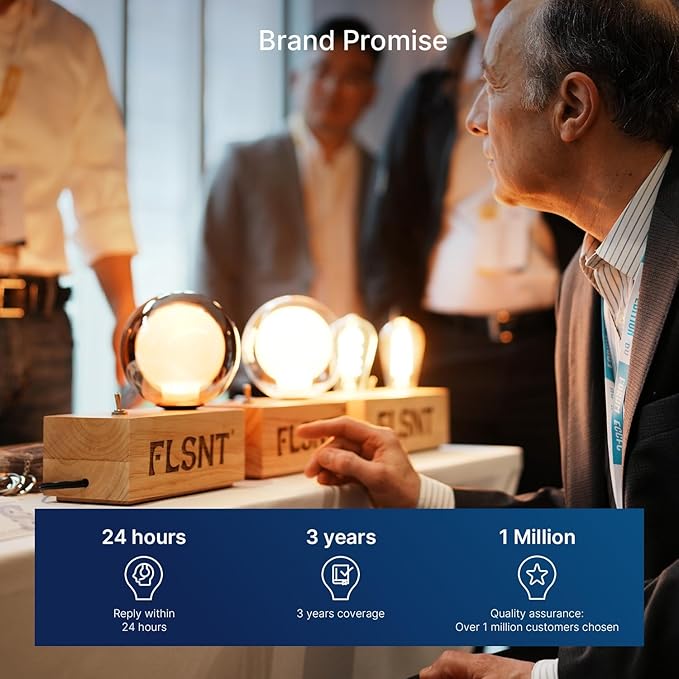 FLSNT LED Candelabra Light Bulbs, CA11 E12 Chandelier LED Light Bulbs 60W Equivalent, 5000K Daylight, 550LM, 5.5W, 90+ High CRI, AC 120V, 12 Pack, Dimmable UL,CA65 Listed.