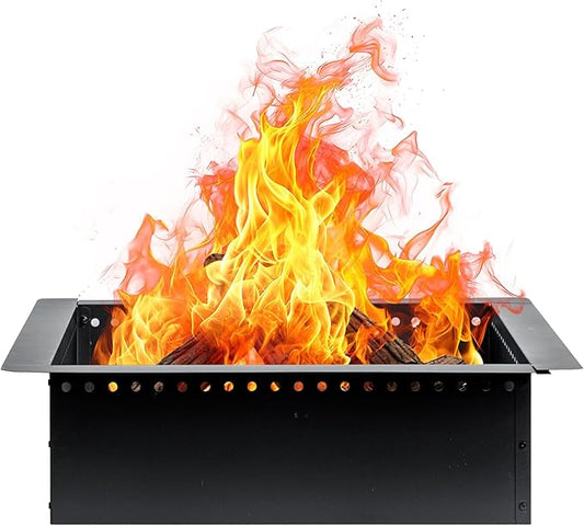 42 inch Outdoor Fire Pit Liner, Square Heavy Duty Fire Pits, Rim Insert Firepit for Outside, DIY Campfire Fireplace