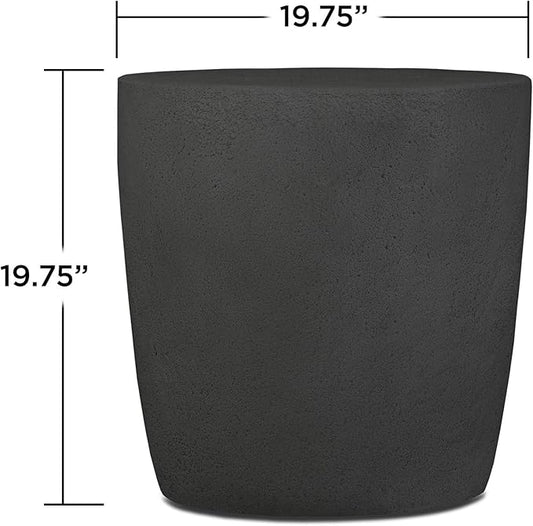 Real Flame Riverside Propane Round Tank Cover, Conceals a 20lb Tank - Lightweight, Weather, Sun & Rust Resistant