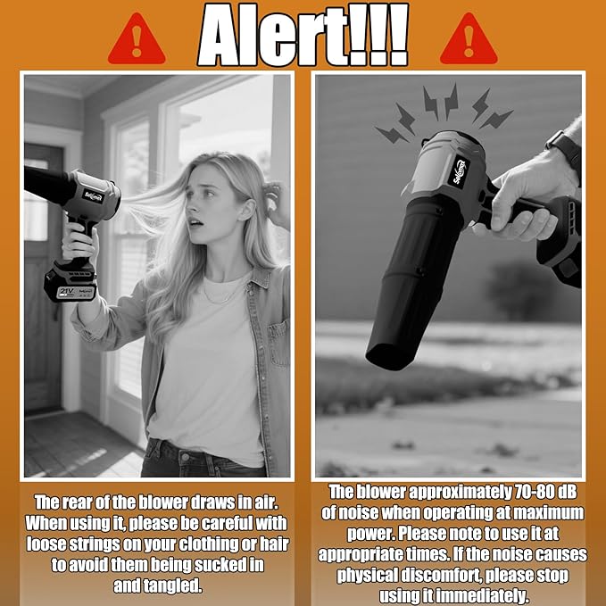 Leaf Blower Cordless with Battery and Charger,Mini&Portable Handheld Blower for Lawn Care High Power 21V 2X3.0Ah Batteries 2 Extended Tubes Lightweight Turbo Jet Sopladora De Hojas