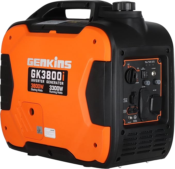 3800 Watt Portable Inverter Generator Ultra Quiet RV Ready Emergency Home Back up Recreation etc Gas Powered EPA Compliant Ship to Puerto Rico