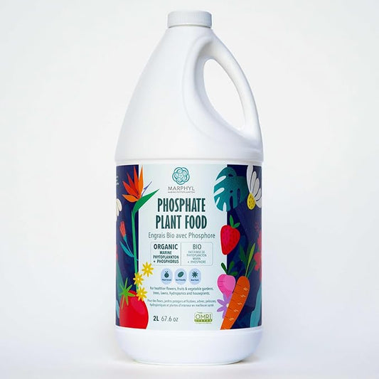 MARPHYL Organic Liquid Phosphate Soil Enhancer – Phosphorus Fertilizer for Root Development & Bloom Support, Ideal for Garden Flowers, Vegetables, Succulents & Hydroponics