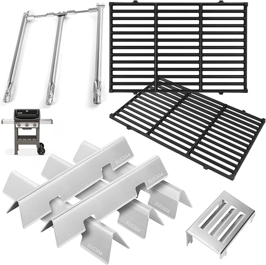 Grill Parts for Weber Spirit 2 Grill Parts GS4 Spirit II 300 SER E310 Replacement Parts for Weber 7636 69797 67046 Flavorizer Bars, 67060 Heat Deflector, 7638 Grates, 67025 69787 67103 Burner Tubes