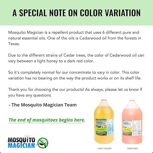 Mosquito Magician Hose End Sprayer with 1 Gallon Liquid Concentrate – Outdoor Mosquito Killer, Flea Yard Spray, Fire Ant Control, Safe for People & Pets, Mosquito Repellent for Lawn, Patio & Plants