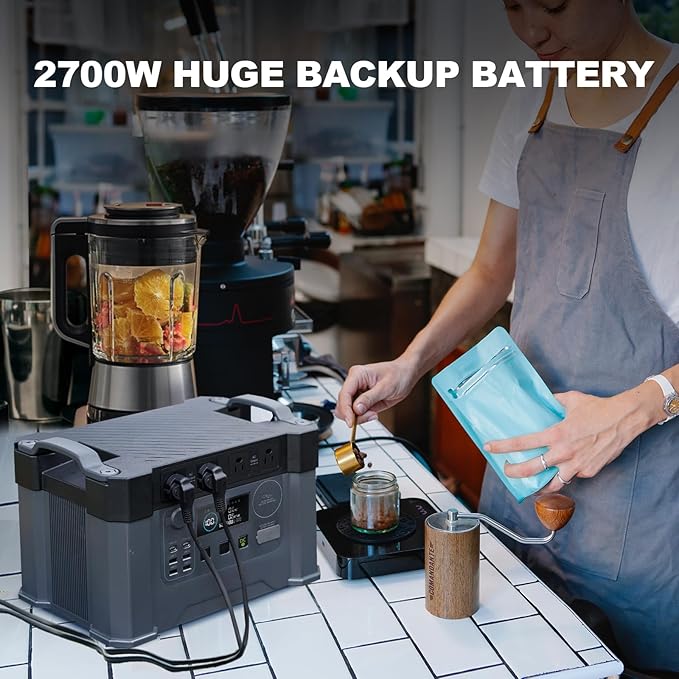 ALLPOWERS S2000 Pro Portable Power Station with SP037 Panel Included, 1451.6Wh MPPT Solar Generator 2400W with Portable Solar Panel 400W for Outdoor Camping Home Emergency