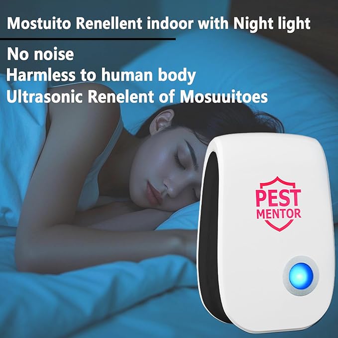 Ultrasonic Mouse Repellent 10 Pack Pest Control Repeller, Mice Repellent Indoor for Spider Bug Roach Ant Fly Rat Mice Insect Deterrent Pest Control Plug in