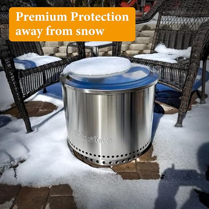 Fire Pit Lid with Cover for Solo Stove Bonfire 2.0 Fire Pit,Stainless Steel Firt Pit Lid with Fire Pit Cover for Solo Stove Bonfire 19.7" Fire Pit,Portable Outdoor Fireplace and Camping Accessories