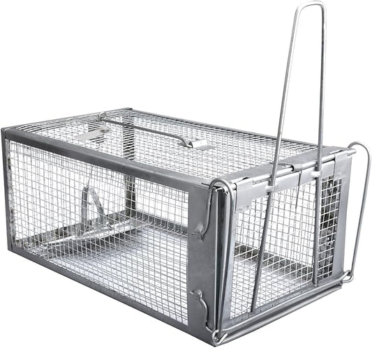 Gingbau Rat Trap Humane Live Mouse Chipmunk Trap Cage (Not for Squirrels)